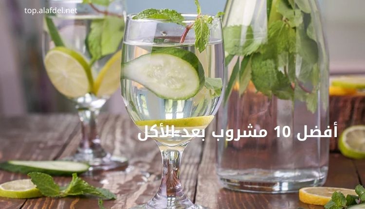 صورة بها مشروبات صحية ضمن الحديث عن أفضل 10 مشروب بعد الأكل